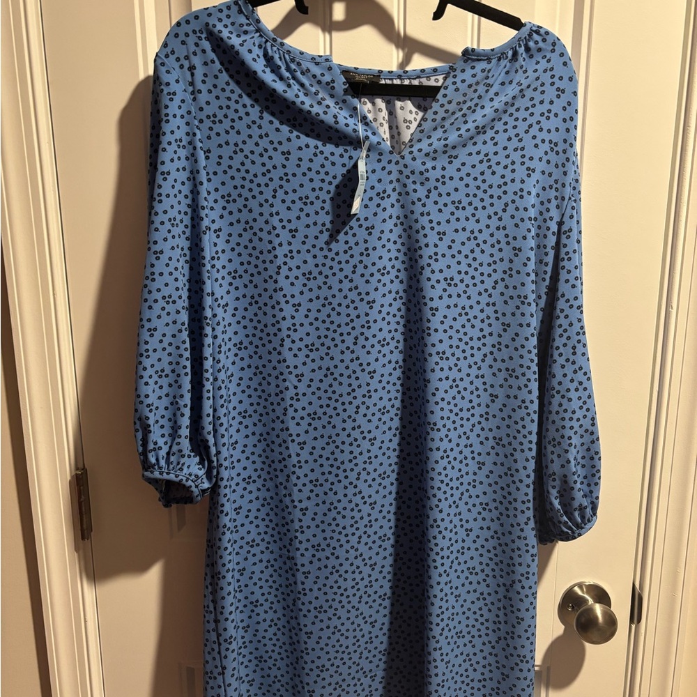 Blue Polka Dot Dress